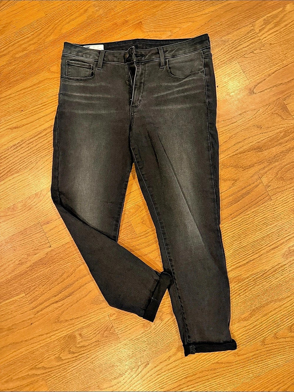 Gap Universal Jegging Mid Rise Black Skinny Jeans Waist 32/ 14r